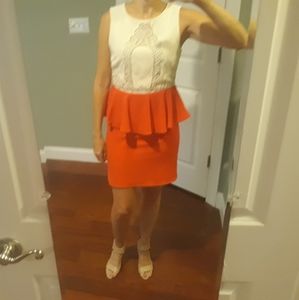 Bar III peplum dress